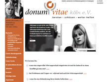 Tablet Screenshot of donumvitae-koeln.de